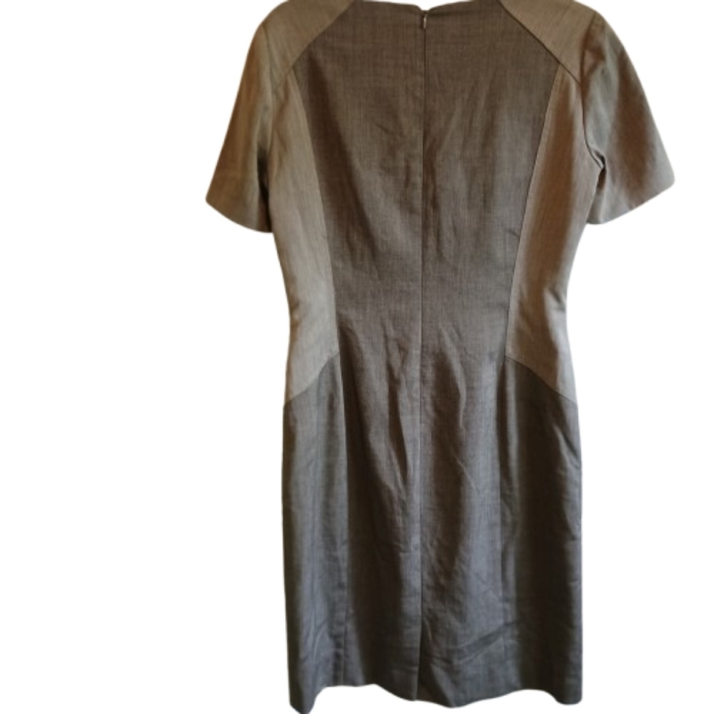 Antonio Melani Sheath Dress Size 6 Short Sleeve Lined Zipper Back Quiet Luxury - Picture 3 of 13